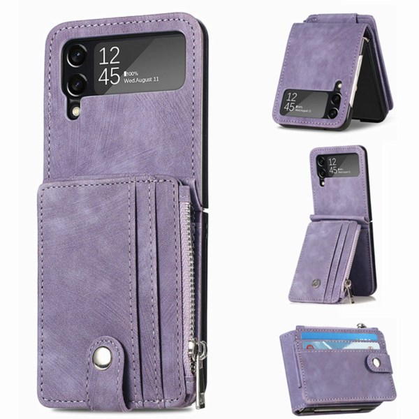 Samsung Galaxy Z Flip 3 - Skal med Korthållare Rosa