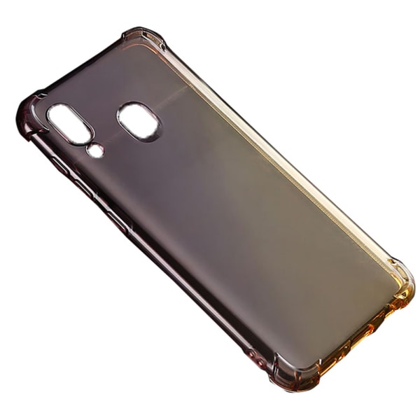 Samsung Galaxy A20E - Elegant Silikonskal Svart/Guld Svart/Guld