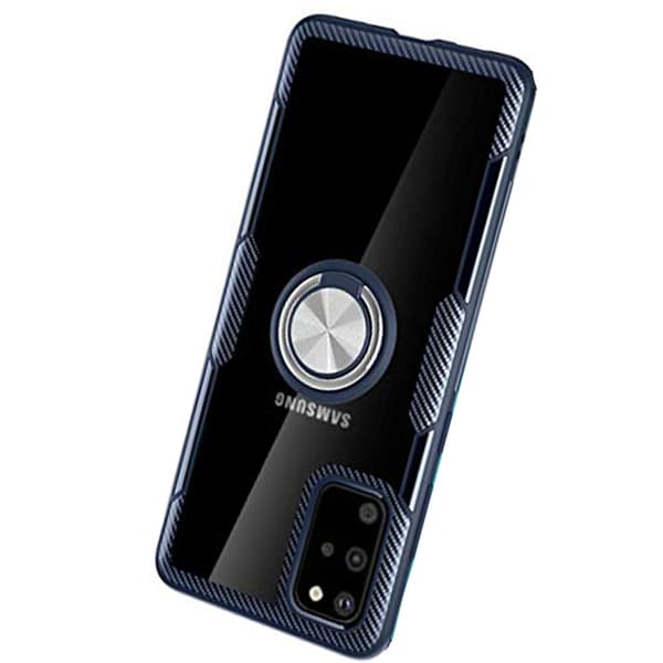 Skal med Ringhållare - Samsung Galaxy S20 Plus Blå Blå