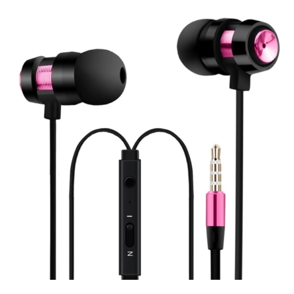 NKOBEE In-ear Hörlurar med Mic In-lineControl (Original) Rosa