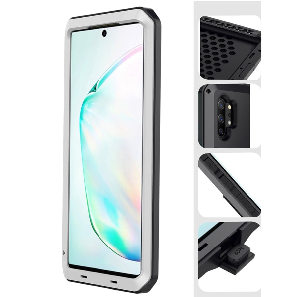 Samsung Galaxy Note10+ - Slittåligt Aluminium Skal Silver Silver