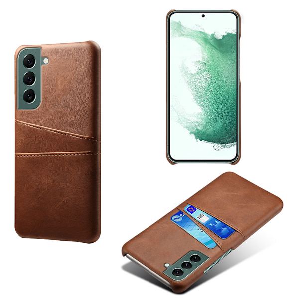 Effektfullt Skal med Korthållare - Samsung Galaxy S23 Grå