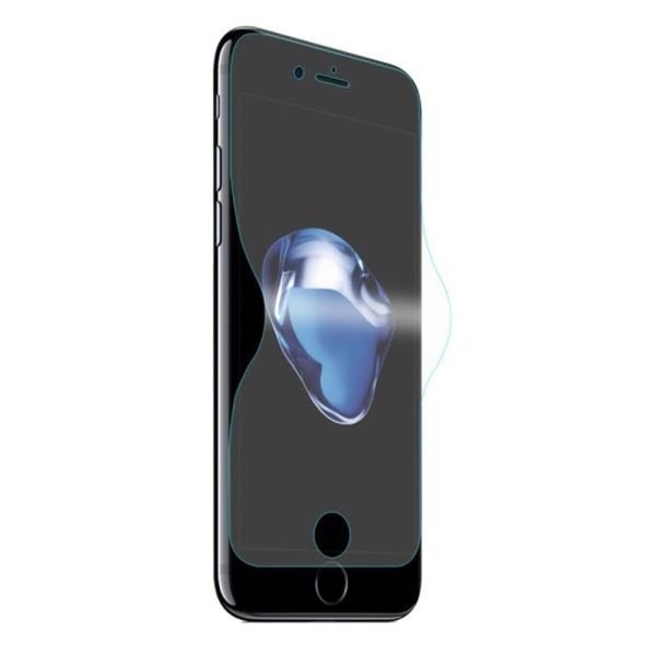 iPhone 8+ 3-PACK näytönsuoja edessä ja takana Pehmeä PET 9H 0,2mm Transparent/Genomskinlig