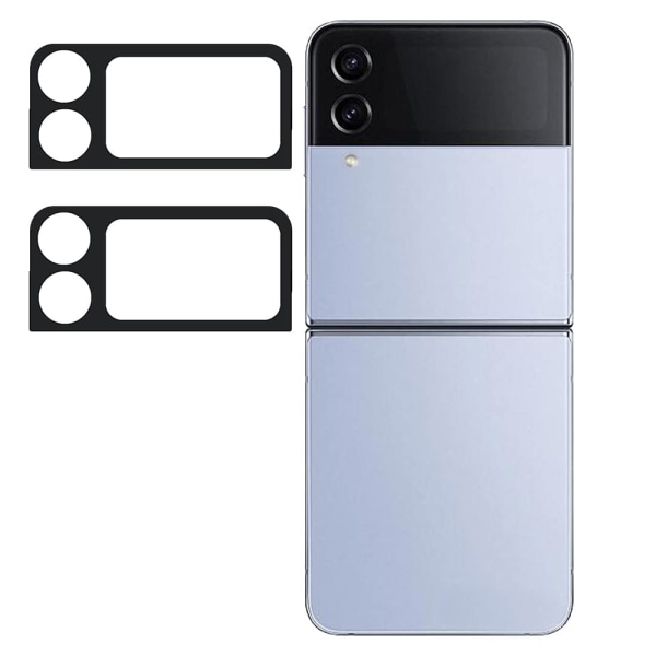 2-PAKKET Samsung Galaxy Z Flip 4 kameralinsedeksel (2.5D) HD Transparent