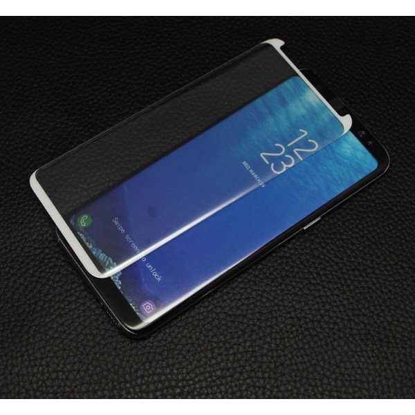Samsung Galaxy S8+ Skärmskydd CASE-Friendly HuTech 2-PACK Silver/Grå