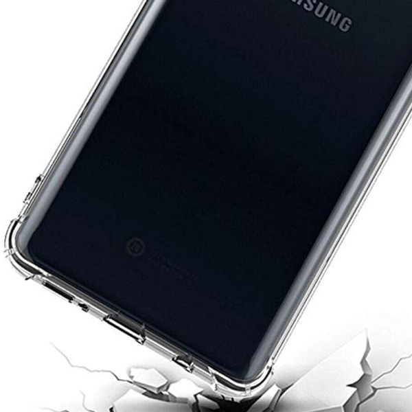 Stødabsorberende cover med kortrum - Samsung Galaxy A10 Transparent/Genomskinlig