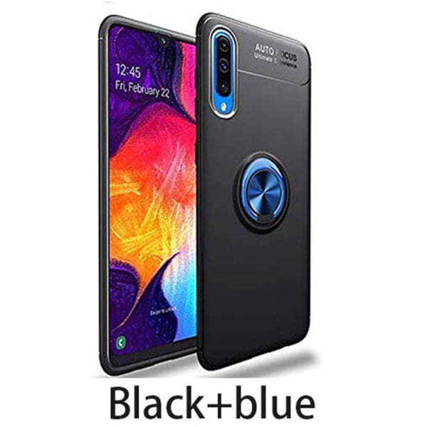 Deksel med ringholder - Samsung Galaxy A70 Blå/Blå