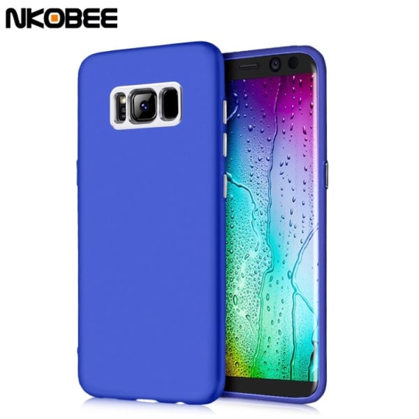 Stilrent Skal i Oil-Cover finish till Samsung Galaxy S8+ Blå