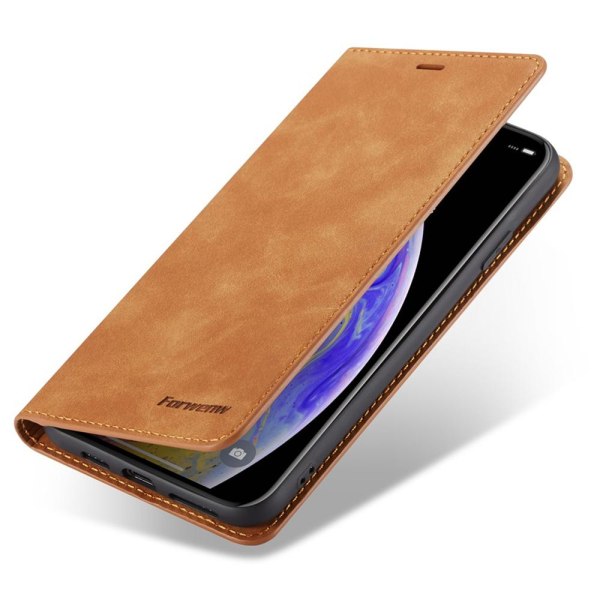 iPhone 12 Pro - Professional Impact Wallet Cover Röd