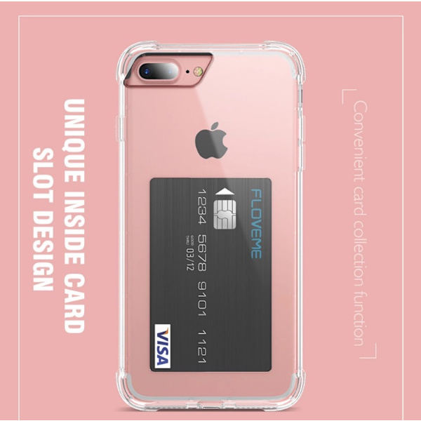 Praktiskt Silikonskal extra tjocka hörn för iPhone 7 Drop-proof Blå