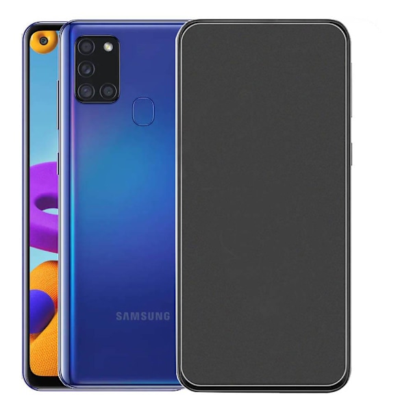 3-PACK Galaxy A21s Matt Skärmskydd Anti-Fingerprints 0,3mm Transparent/Genomskinlig