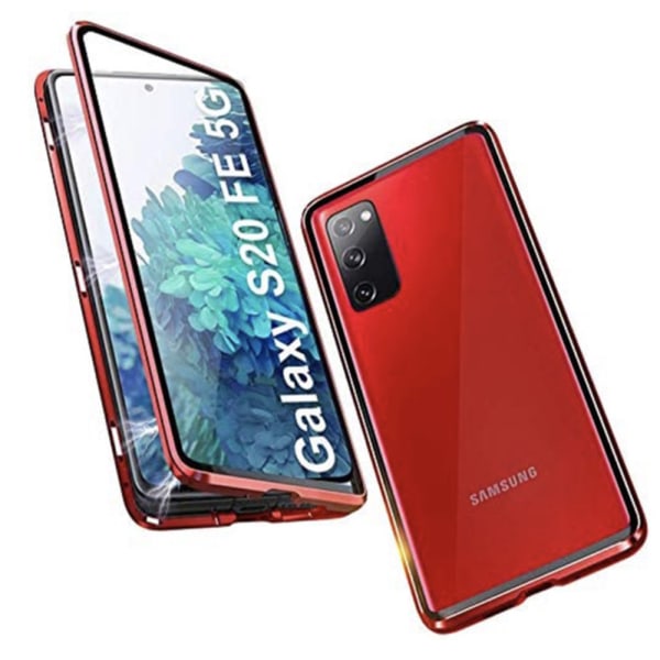 Samsung Galaxy S20 FE - Stilig dobbel magnetskall Blå