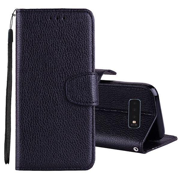 Elegant Robust Plånboksfodral NKOBEE - Samsung Galaxy S10E Rosaröd