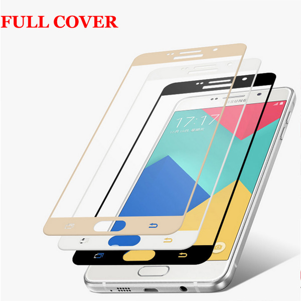 Samsung Galaxy A5 2016 (3-PACK) Sk�rmskydd Full-fit av HeliGuard Guld