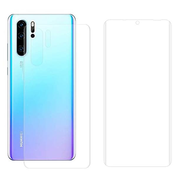 Fram- & Baksida P30 Pro 2-PACK Skärmskydd 9H Nano-Soft Transparent