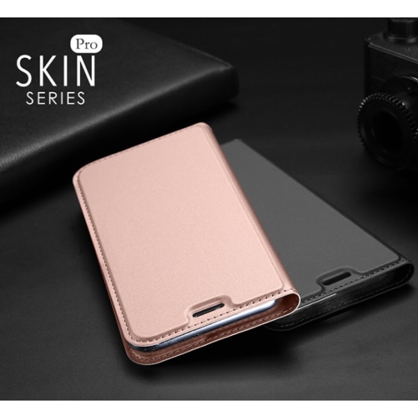 Fodral med Kortfack (SKIN Pro SERIES) till iPhone X/XS Roséguld