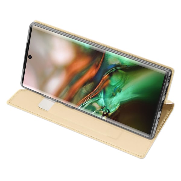 Elegant Plånboksfodral DUX DUCIS - Samsung Galaxy Note10+ Roséguld Roséguld