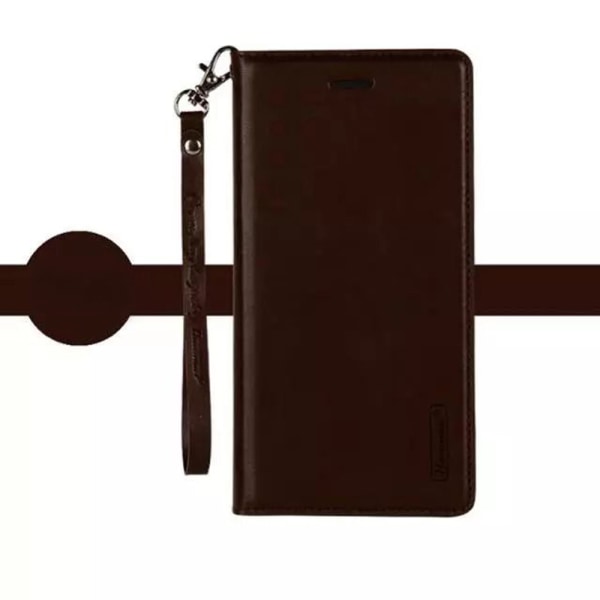 Pung etui i holdbart PU-læder (T-Casual) - iPhone XR Brun