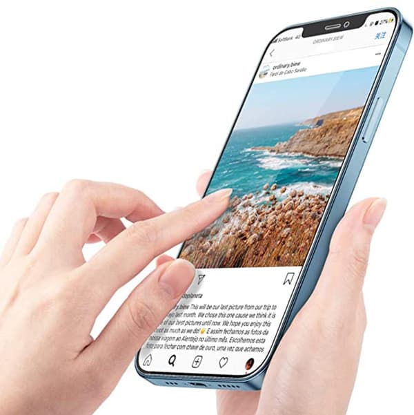 2-PACK 3-in-1 iPhone 12 Fram- & Baksida + Kameralinsskydd Transparent
