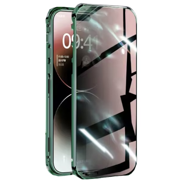 iPhone 16 Plus - Dubbelsidigt Skal Magnetiskt i Stilren Design Svart