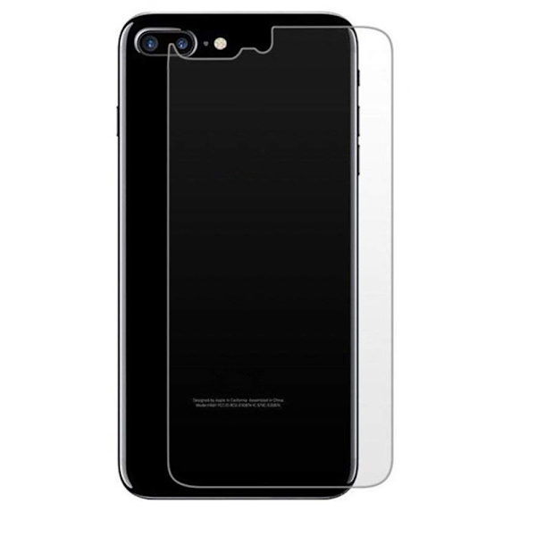 iPhone 7+ 2-PACK Baksida Skärmskydd 9H Screen-Fit HD-Clear. Transparent/Genomskinlig