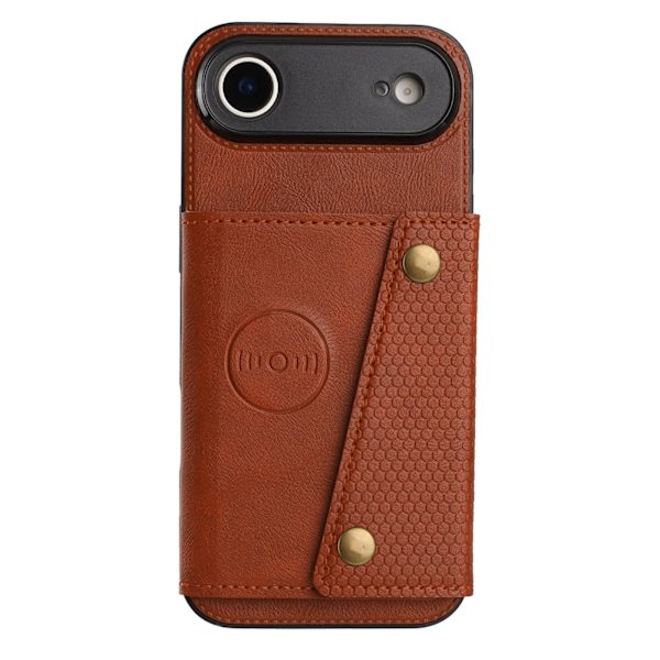 iPhone 17 air Retro PU-Lädskal Grå