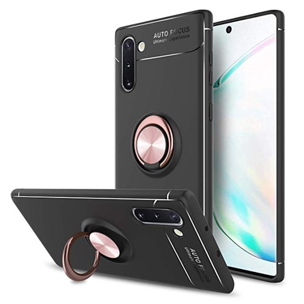 Stötdämpande Skal Ringhållare - Samsung Galaxy Note10 Röd/Röd