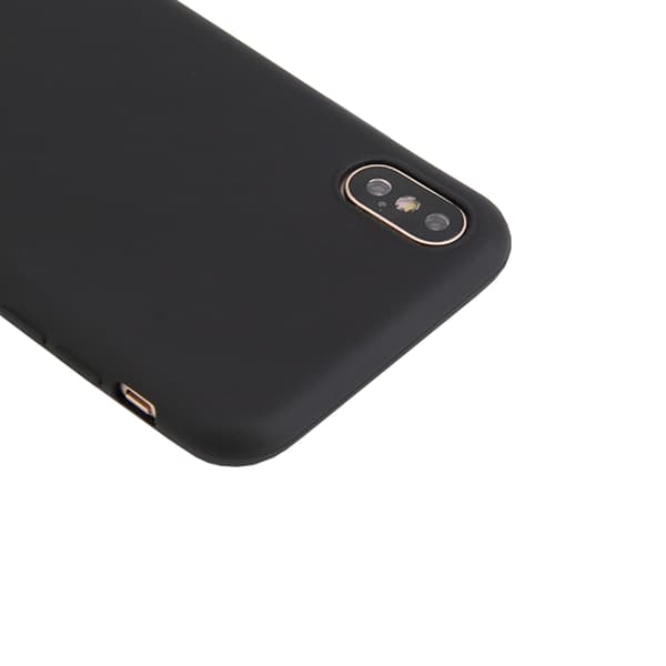 LEMAN Silikonskal för iPhone XS Max Svart