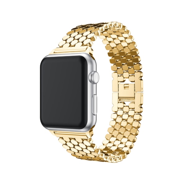 Stilren Länk i Rostfritt Stål för Apple Watch 38mm (3/2/1) Guld