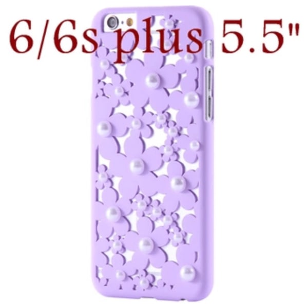 IPHONE 6 /6s plus LUXURY Flower Pearl -kotelo Lila
