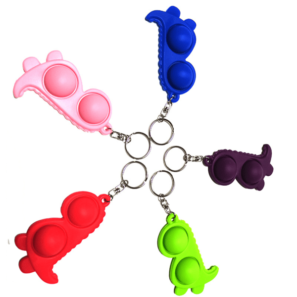 Mjuk Dinosaurie Fidget Toy / Fidget Leksak  (Simple Dimple) Rosa