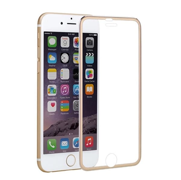 MyGuard Skärmskydd 10-PACK (Aluminium) Fullfit 3D iPhone 6/6S Silver