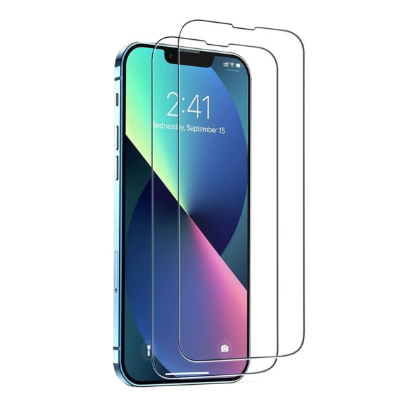 2-Pack iPhone 14 Plus Fram- & Baksida Skärmskydd 0,3mm Transparent