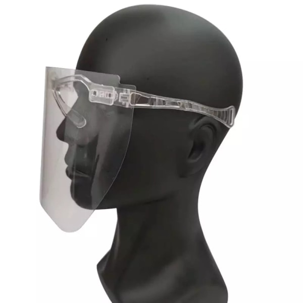 Beskyttende Komfortabel ansigtsskærm Beskyttende visir Ansigtsvisir Transparent/Genomskinlig