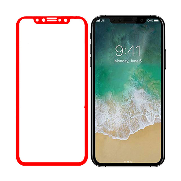 3-PACK! MyGuard Skärmskydd av Carbonmodell för iPhone X Svart