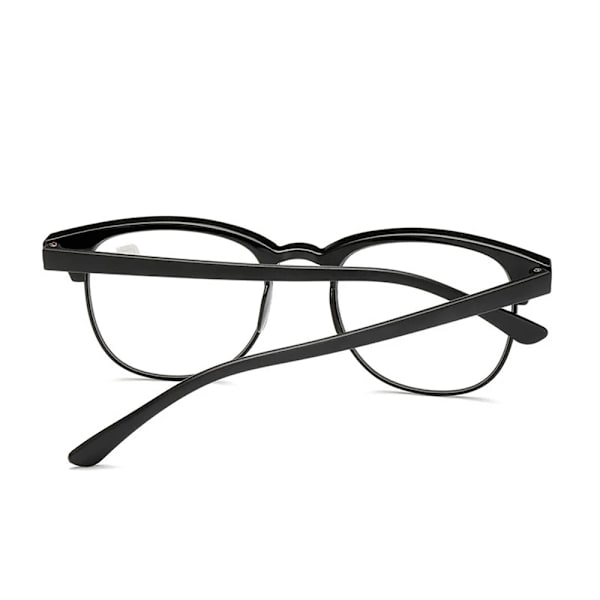 Klassiset lukulasit vahvuuksilla (+1.0-+4.0) Svart +1,0