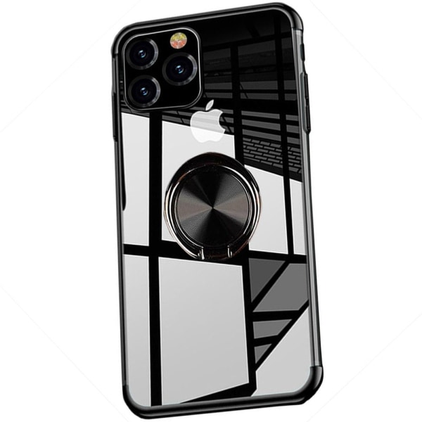 iPhone 11 Pro Max - Stilrent Skyddsskal med Ringh�llare Blå