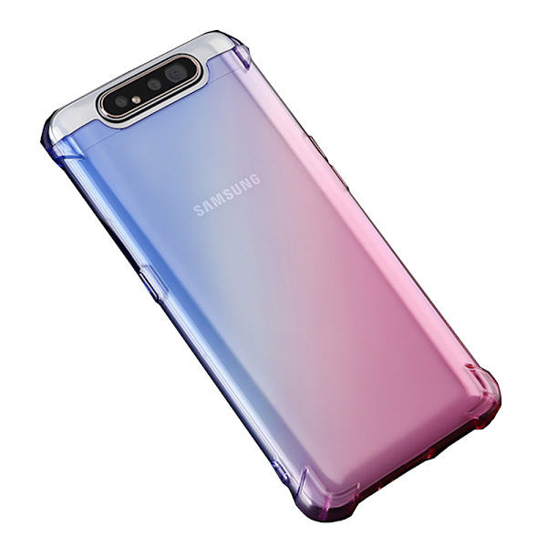 Robust Skal (Air-Bag) - Samsung Galaxy A80 Blå/Rosa