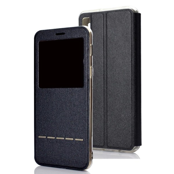 Samsung Galaxy A7 2018 - Stilsäkert Fodral (Svarsfunktion) Rosaröd Rosaröd