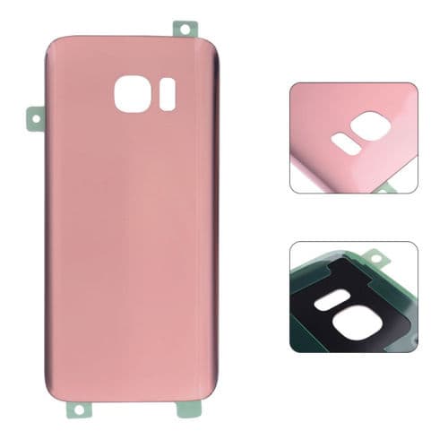 Samsung Galaxy S7 Edge - Baksida Batterilucka OEM (Roséguld) Silver/Grå