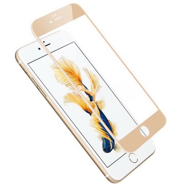 iPhone 7 Plus 2-PACK Skærmbeskytter 3D 9H 0,2 mm HD-Clear Guld