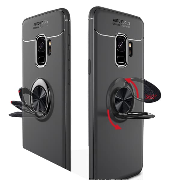 Samsung Galaxy A6 2018 - AUTO FOCUS - Skal med Ringhållare Blå/Blå Blå/Blå
