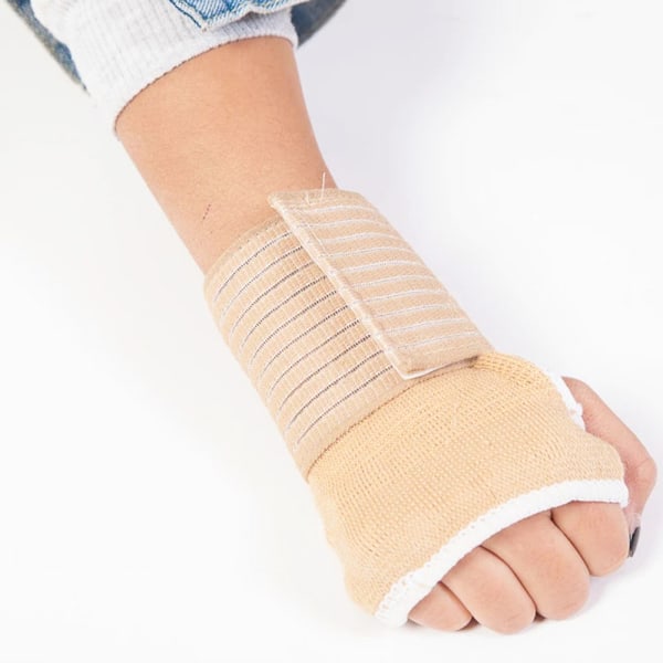 Bekväma Elastiska Handledsstöd Handledsskena Beige