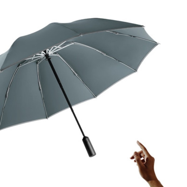 Effektfullt Hållbart Automatiskt Paraply Blå