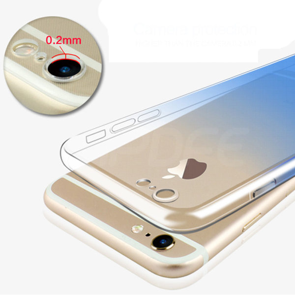iPhone 8 - Ekstra beskyttende silikondeksel (FLOVEME) Transparent/Genomskinlig