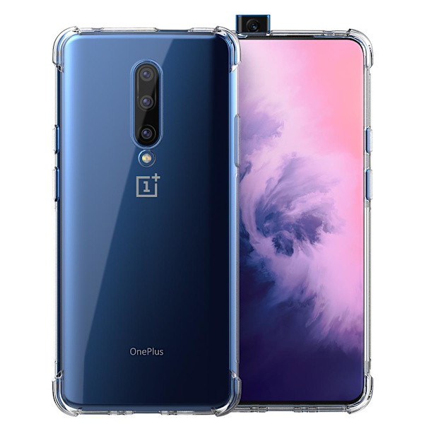 Oneplus 7 Pro - Stöttåligt Skyddsskal (FLOVEME) Transparent/Genomskinlig