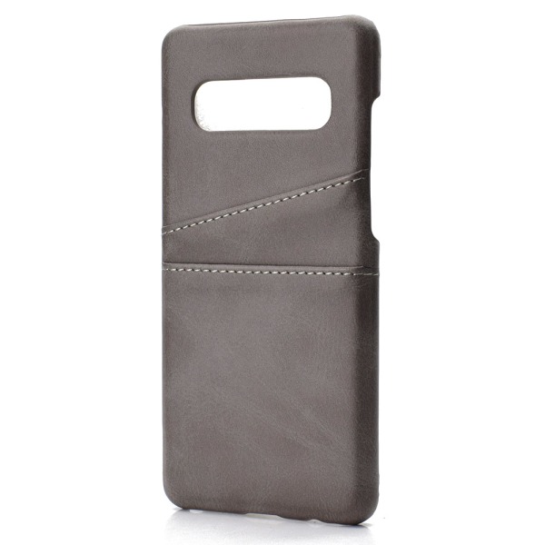 Etui med kortrum i VINTAGE design til Samsung Galaxy S10 Mörkbrun