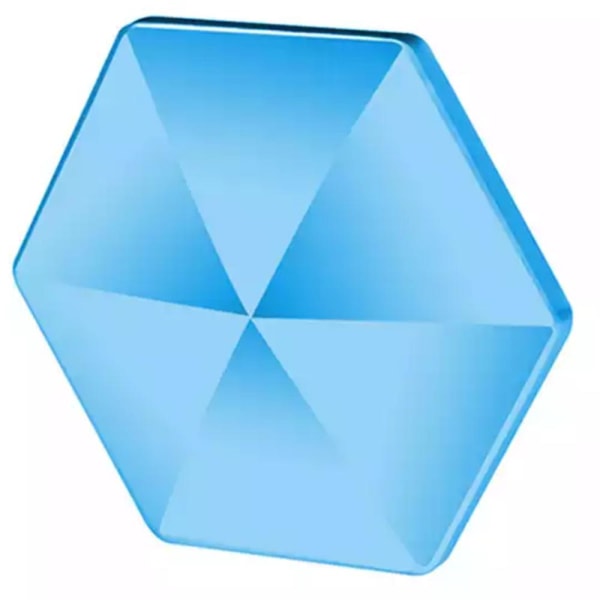 Effektfull Antistress Fidget Toy Flipo Skrivbordsleksak Silver Hexagon