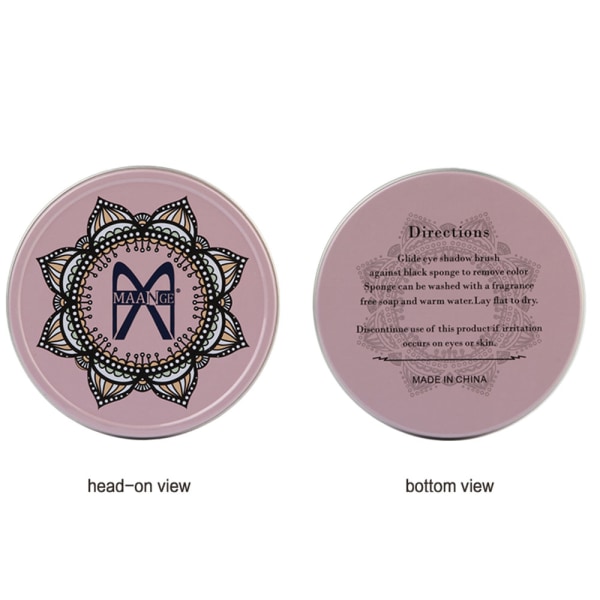 Maange Makeup Rengöringssvamp med Metal Box. Rosa