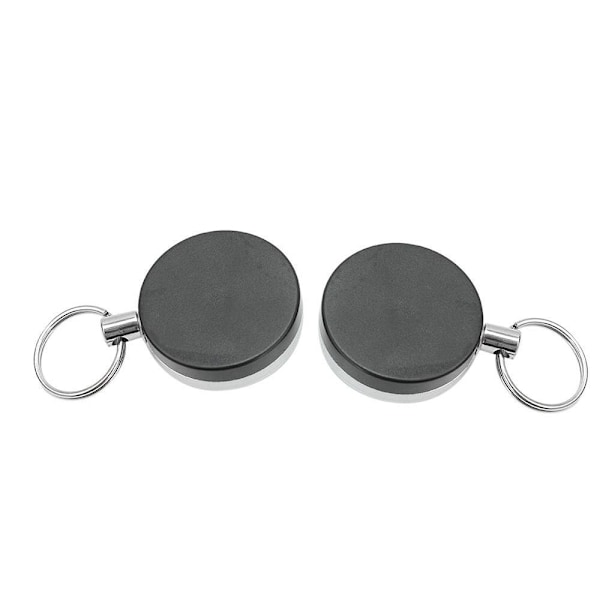 Praktiskt Utdragbar Nyckelring Silver